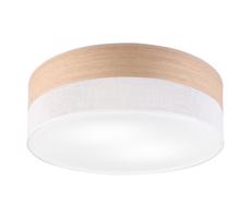 Mennyezeti lámpa SIRJA WOOD 2xE27/15W/230V átm. 45 cm fehér/tölgy