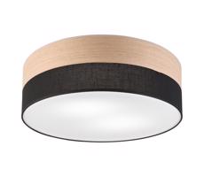 Mennyezeti lámpa SIRJA WOOD 2xE27/15W/230V átm. 45 cm fekete/tölgy