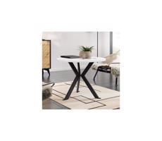 MIRJAN 24 Kávésasztal STK 50x65 cm fekete/fehér