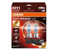 Osram KÉSZLET 2x Autó izzó NIGHT BREAKER H11 PGJ19