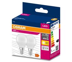 Osram KÉSZLET 2x LED Izzó P45 E14/4,9W/230V 3000K