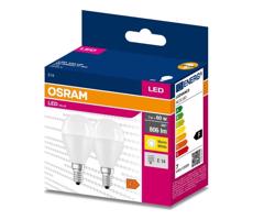 Osram KÉSZLET 2x LED Izzó P45 E14/7W/230V 3000K