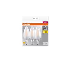 Osram KÉSZLET 3x LED Izzó B40 E14/4W/230V 2700K