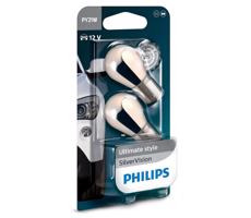 Philips KÉSZLET 2x Autó izzó Philips SILVER VISION 12496SVB2 PY21W BAU15s/21W/12V