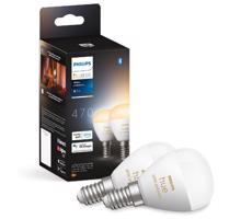 Philips KÉSZLET 2x LED Dimmelhető izzó Philips Hue WHITE AMBIANCE P45 E14/5,1W/230V