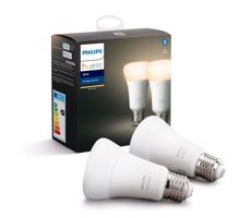 Philips KÉSZLET 2x LED Dimmelhető izzó Philips Hue WHITE E27/9W/230V 2700K