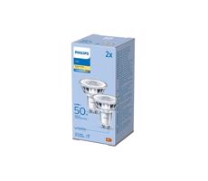 Philips KÉSZLET 2x LED Izzó Philips GU10/4,6W/230V 2700K