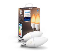 Philips KÉSZLET 2x LED Szabályozható izzó Philips Hue WHITE B39 E14/4W/230V 2200K