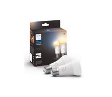 Philips KÉSZLET 2xLED Dimmelhető izzó Philips Hue WHITE AMBIANCE E27/8W/230V 2200