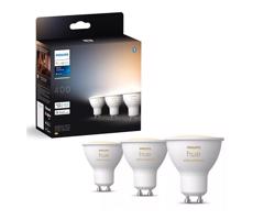Philips KÉSZLET 3x LED Dimmelhető izzó Philips Hue WHITE AMB. GU10/4,2W/230V 2200