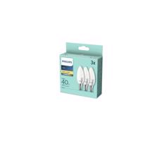 Philips KÉSZLET 3x LED Izzó Philips B35 E14/5,5W/230V 2700K