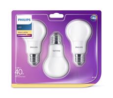 Philips KÉSZLET 3x LED Izzó Philips E27/5,5W/230V 2700K