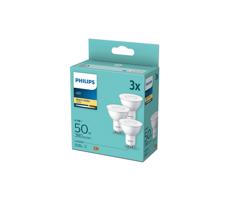 Philips KÉSZLET 3x LED Izzó Philips GU10/4,7W/230V 2700K