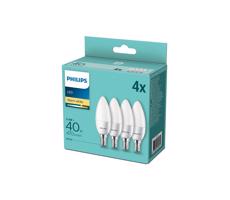 Philips KÉSZLET 4x LED Izzó Philips E14/5,5W/230V 2700K