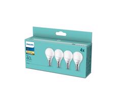 Philips KÉSZLET 4x LED Izzó Philips P45 E14/5,5W/230V 2700K