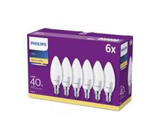 Philips KÉSZLET 6x LED Izzó Philips B35 E14/5,5W/230V 2700K