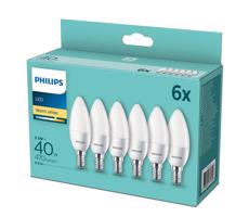 Philips KÉSZLET 6x LED Izzó Philips E14/5,5W/230V 2700K