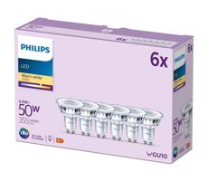 Philips KÉSZLET 6x LED Izzó Philips GU10/4,6W/230V 2700K