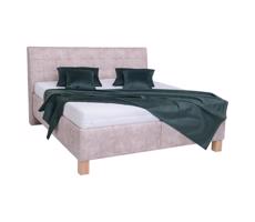 POHODA Kárpitozott ágy matraccal és tárolóhellyel VIOLET 160x200 cm bézs