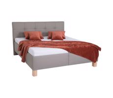 POHODA Kárpitozott ágy tárolóhellyel matrac nélkül MARIA 160x200 cm taupe