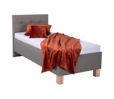 POHODA Kárpitozott ágy tárolóhellyel matrac nélkül MARIA ONE 90x200 cm taupe