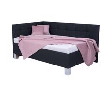 POHODA Kárpitozott ágy tárolóhellyel matrac nélkül MARIA PETITE 120x200 cm antracit
