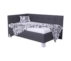 POHODA Kárpitozott ágy tárolóhellyel matrac nélkül MARIA PETITE 120x200 cm szürke