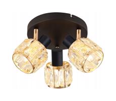 Spotlámpa DUBAI 3xE14/40W/230V átm. 36 cm fekete/arany
