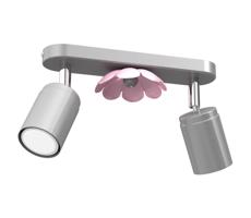 Spotlámpa FLOWER 2xGU10/8W/230V matt króm