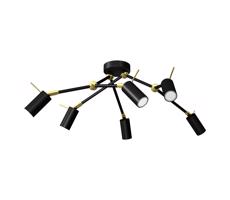 Spotlámpa IRIS 6xGU10/MR11/40W/230V fekete/arany