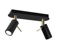 Spotlámpa PRESTON 2xGU10/40W/230V fekete/arany