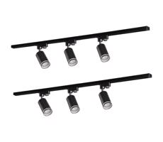 Spotlámpa sínrendszerhez PÁRIZS 6xGU10/10W/230V +2x1 m sín rendszer