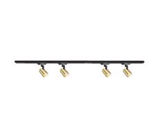 Spotlámpa sínrendszerrel VOLF 4xGU10/10W/230V arany/fekete