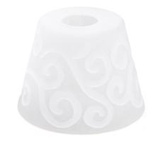 Tartalék üveg csillárhoz E27 átm. 15 cm fehér