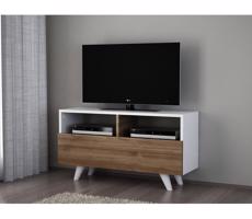 TV Asztal NOVELLA 50,6x90 cm fehér/barna